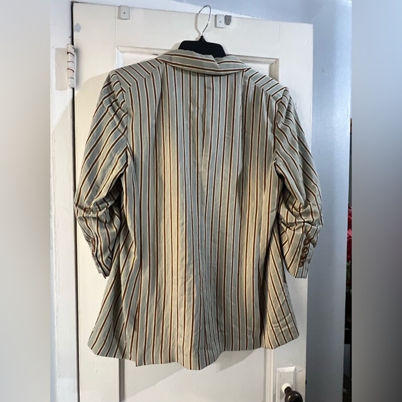 NWT VERONICA BEARD Kiernan Dickey Double-Breasted Striped Blazer 16 - Picture 12 of 15